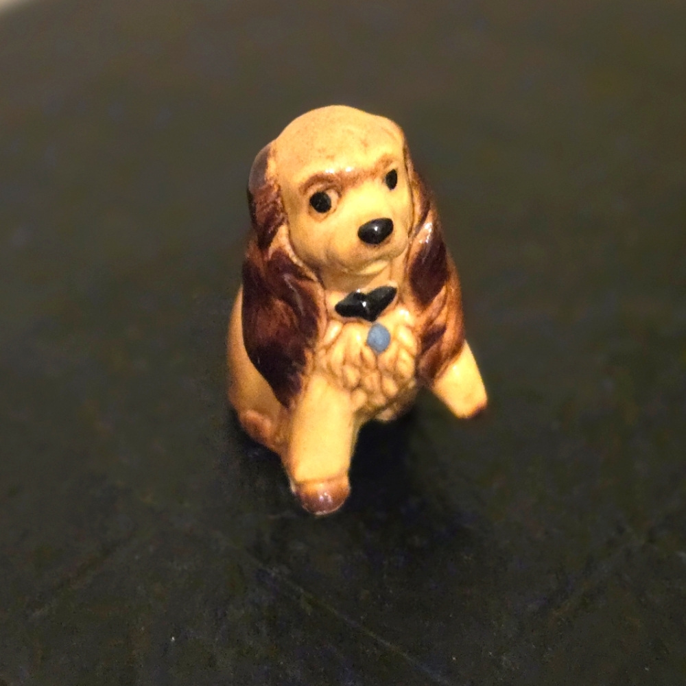 Vintage Miniature Lady And The Tramp Figurine